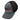 Gray and black mesh baseball cap with fishing brand logo.
