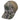 The left side of the green and grey camo hat.