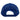 Back view of a blue mesh baseball cap