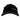 A black baseball cap with a logo on the front.