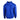 Back view of a blue hoodie.