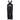 Black overalls with straps and a logo