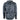 Back view of a camouflage-patterned hoodie in shades of gray