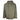 The front of a dark stone insulated jacket with the Simms logo on the left chest and the Skeeter logo on the right chest pocket. There is also a left chest zippered pocket below the Simms logo.