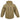 Tan waterproof jacket with a hood and zippered pockets