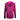 Back of a ladies UPF hooded half-zip long sleeve in fuchsia pink.