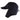A black outdoor hat with a brim and ear flaps for protection against cold weather.