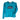 Turquoise long-sleeve hoodie with Skeeter logo