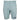 Front of light blue shorts featuring the Skeeter logo embroidered in navy at the bottom of the left leg.