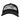 Black baseball cap with embroidered logo of a fishing boat brand