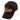 Black baseball cap with embroidered logo