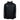 Black waterproof jacket with zippers and branding on sleeves