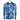 Front of UPF long sleeve hoody with a blue camo pattern and an orange Simms logo on the left chest.