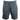 Gray shorts with a front button and zipper closure