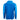 Back view of a blue long-sleeve hoodie