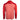 Back view of a red long-sleeve athletic shirt with a hood.