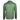 Back view of a green long-sleeve shirt with a hood.