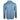 Light blue long-sleeve hooded shirt with text on the back