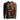 Long-sleeve camouflage hooded shirt in shades of black, gray, and orange.