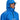 Man wearing a blue waterproof jacket with an adjustable hood and a cap