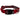 Red dog collar with black clasp and metal D-ring