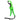A green fishing tool with a black gripping jaw and a safety lanyard.