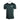 Front of a green T-shirt with an "Eat. Sleep. Fish." circular design printed on the left chest in teal.