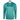 Front of a teal blue UPF long sleeve with the text "Simms" printed across the chest in black.