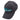 Gray baseball cap with turquoise embroidered logo