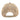 Back view of a tan mesh snapback hat.