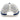 Back view of a white mesh baseball cap with a navy blue band