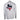 Back view of a white long-sleeve shirt featuring a Texas map design with an American flag and the text 'Since 1918'.