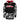 Front of black hoodie with black and white camo sleeves, front pocket, and a hood. There is a red Skeeter logo across the chest, matching the red interior of the hood and drawstrings.