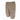 Tan shorts with a white logo