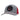 A structured grey hat with a red mesh back, featuring a black patch on the front containing the text "Eat. Sleep. Fish. Skeeter".
