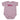 Front of a light pink short sleeve baby onesie with the Skeeter Team logo in dark pink across the chest.