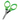 A pair of pliers with green plastic handles, unfolded for use.