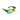 Sunglasses with green lenses and thick black frame on a white background.