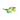Sunglasses with green lenses and a brown frame.