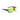 Sunglasses with an orange and black tortoiseshell frame and green gradient lenses on a white background.