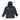 Black of a black fishing jacket with white skeeter logos on the right chest and right sleeve.