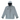 A light grey jacket with a hood, featuring zippered pockets and a black skeeter logo on the right chest.