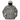 Grey and brown camo quilted jacket with a black and grey skeeter logo embroidered on the right chest. 