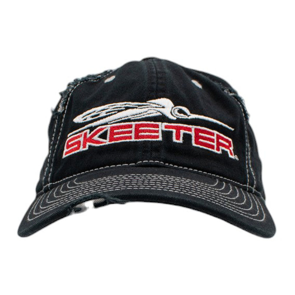 Skeeter Black Distressed Hat