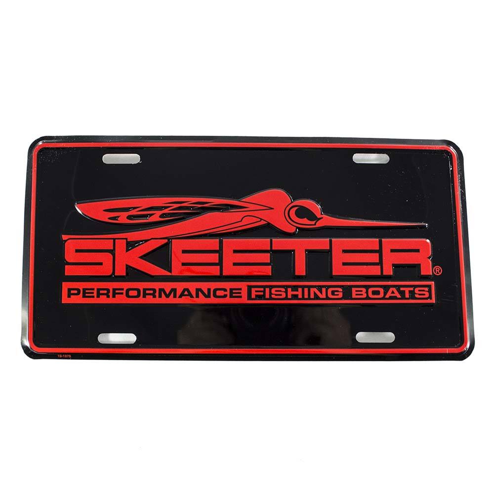 Skeeter Black License Plate