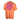 Orange t-shirt with a circular purple 'Boatin and Floating' design on the back.