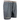 Side of gray shorts with a camouflage elastic waistband, drawstrings, and a skeeter logo on the bottom of the right leg.