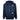 Navy blue hooded quarter zip with a red and white skeeter logo on the left chest.