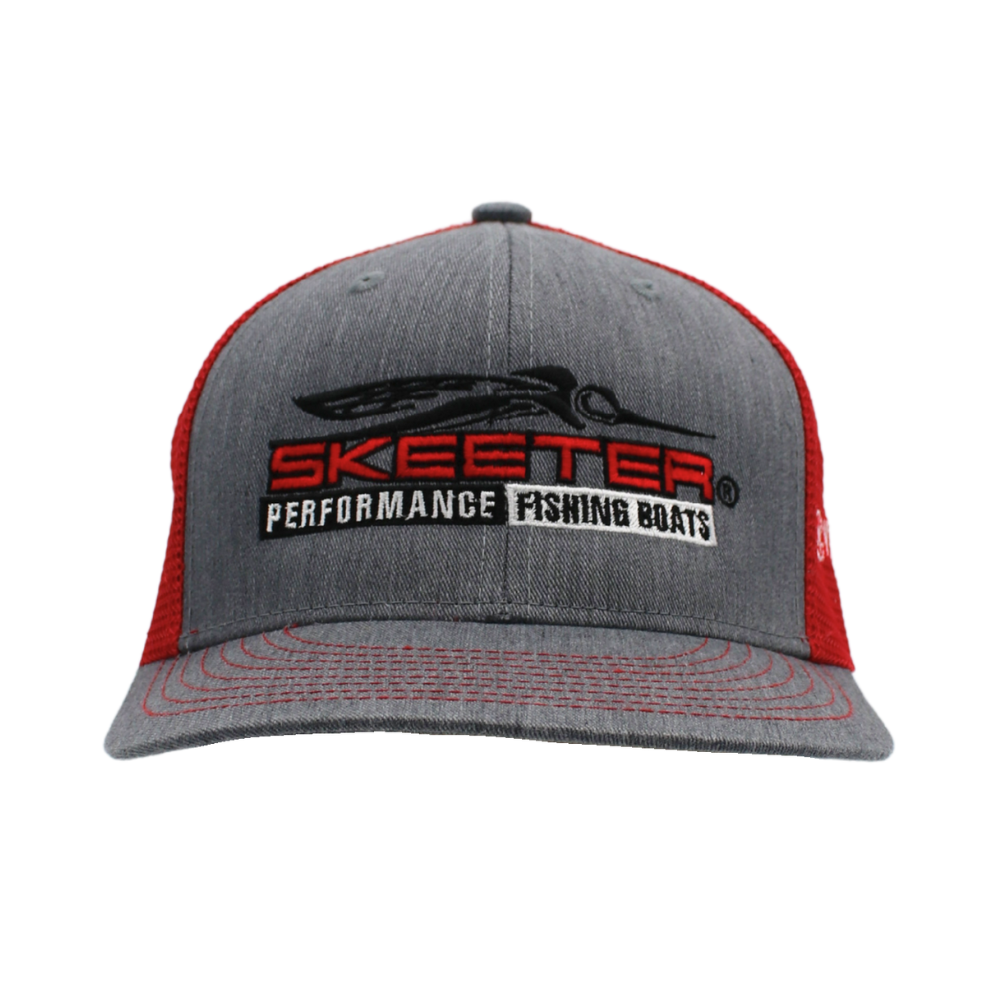 Skeeter Champro Hat - Grey/Red