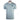 Light blue T-shirt with a dark blue skeeter logo on the left chest. 